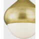 Luciel 1 Light 11.75 inch Vintage Gold Leaf Pendant Ceiling Light